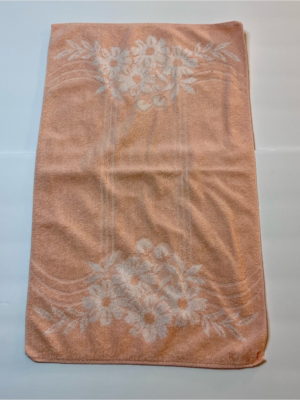 Vintage Callaway Brand Hand Towel Peach Color